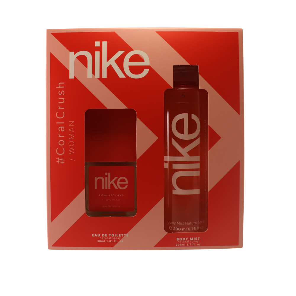 NIKE #CORALCRUSH WOMAN EDT + BODY MIST GIFT SET