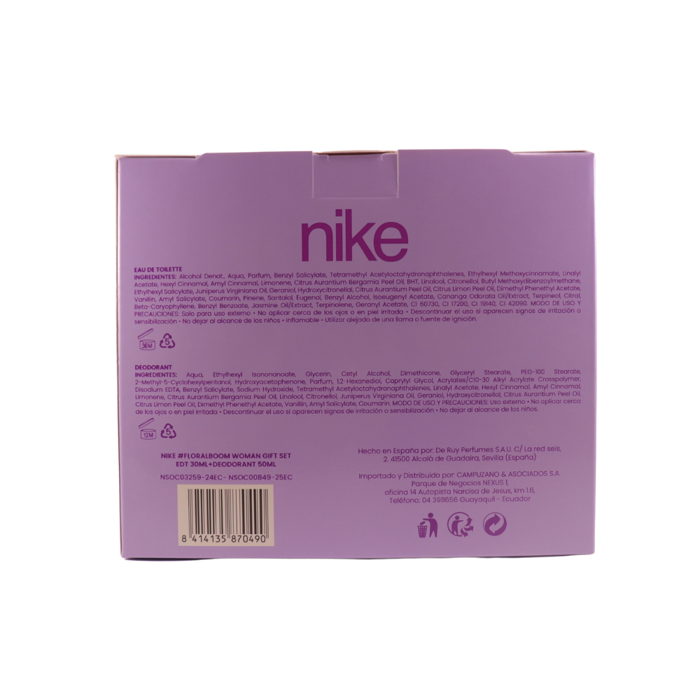 NIKE FLORAL BOOM WOMAN EDT + ROLL-ON GIFT SET