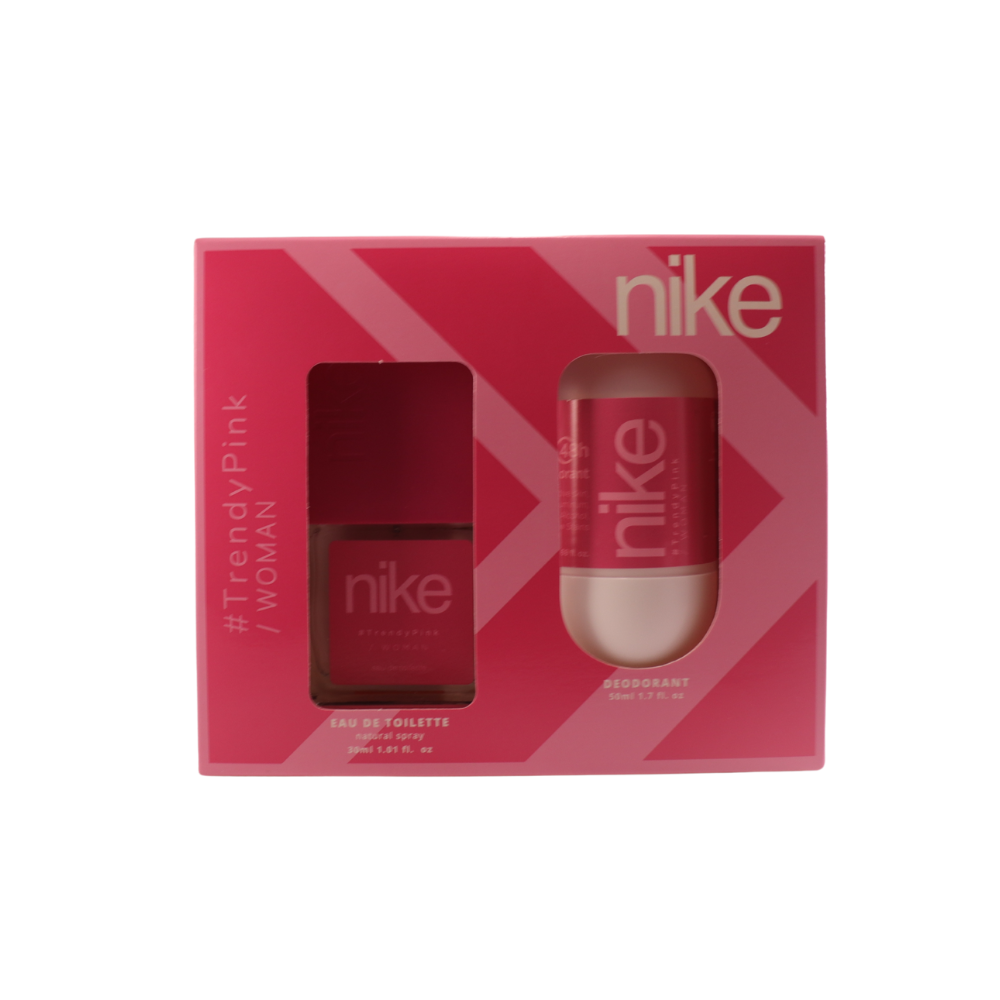 NIKE #TRENDYPINK WOMAN EDT + ROLL-ON GIFT SET