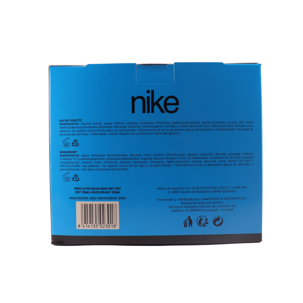 ULTRABLUE_SETROLLON_DETRAS NIKE ULTRA BLUE MAN EDT + ROLL-ON GIFT SET