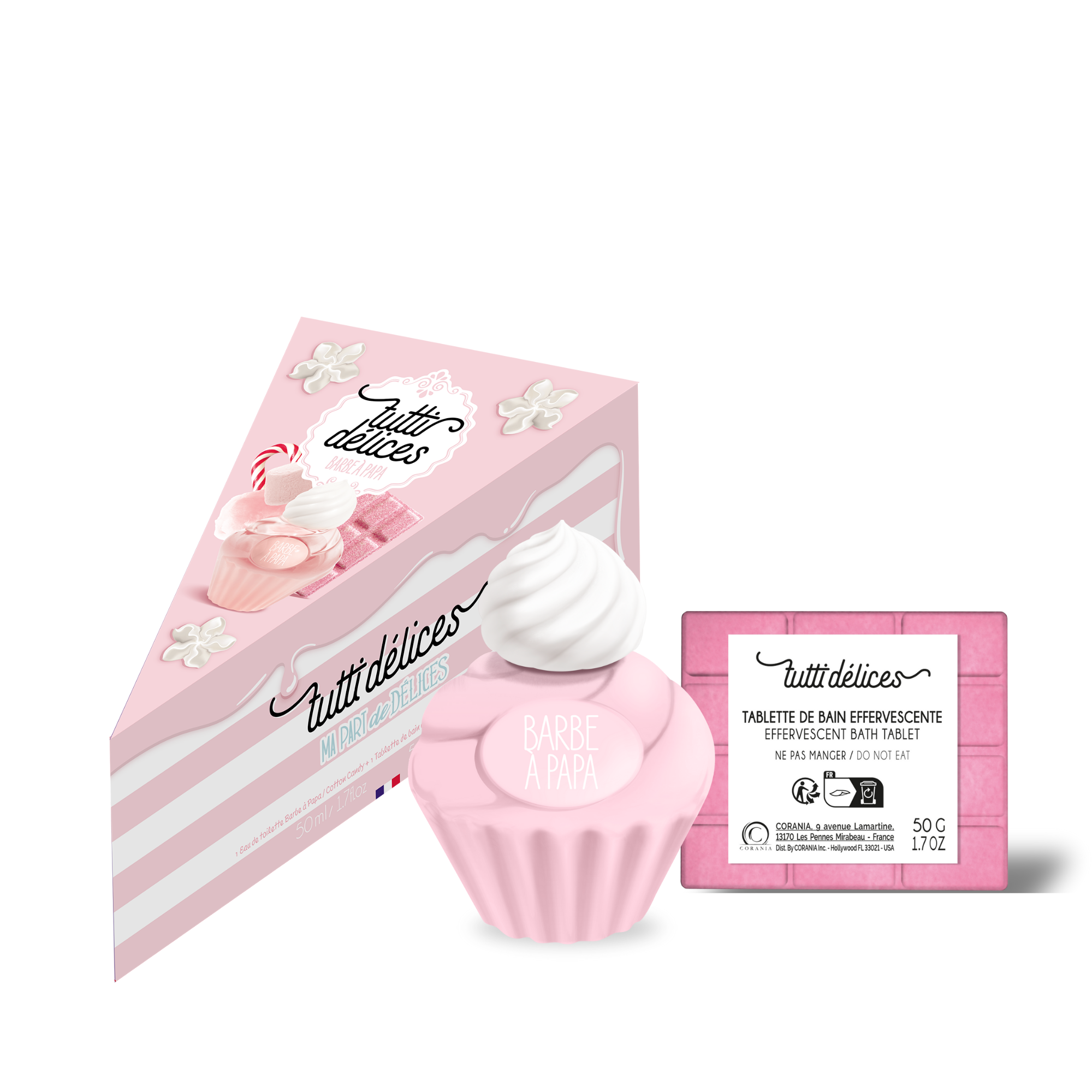 TUTTI DÉLICES BARBE À PAPA PIECE OF CAKE GIFT SET