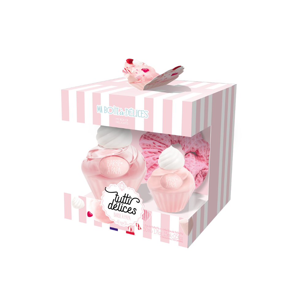 TUTTI DÉLICES BARBE À PAPA GIFT SET + SCRUNCHIE