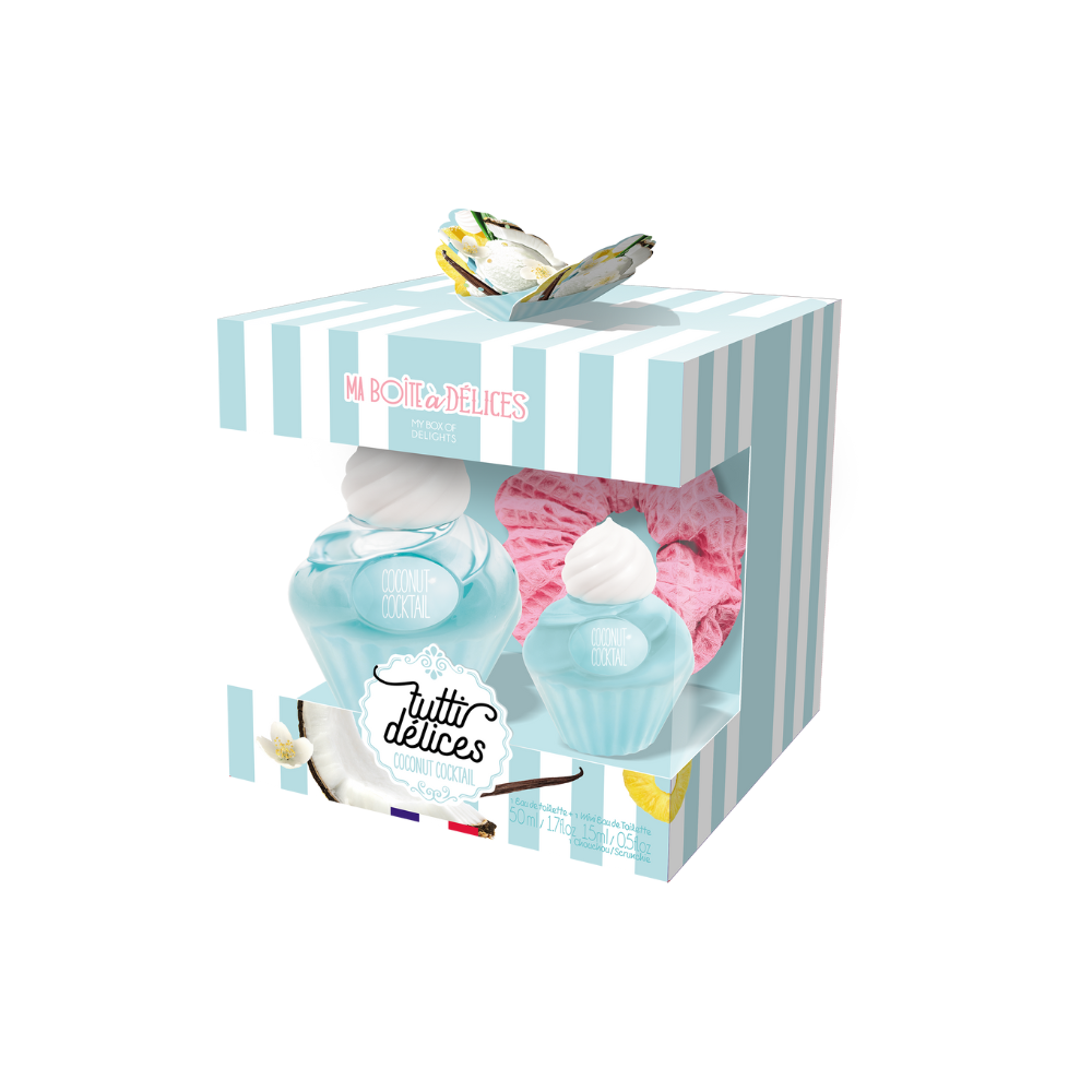 TUTTI DÉLICES COCONUT COCKTAIL GIFT SET + SCRUNCHIE