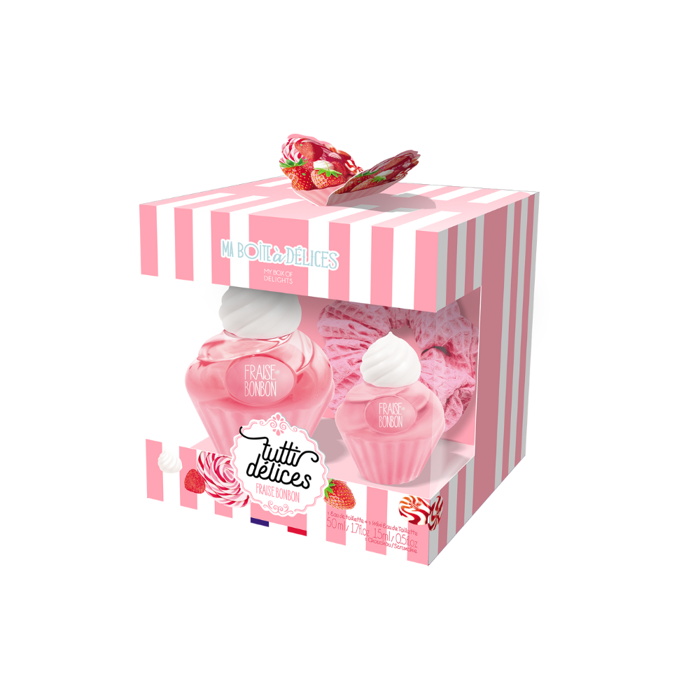 TUTTI DÉLICES FRAISE BONBON GIFT SET + SCRUNCHIE