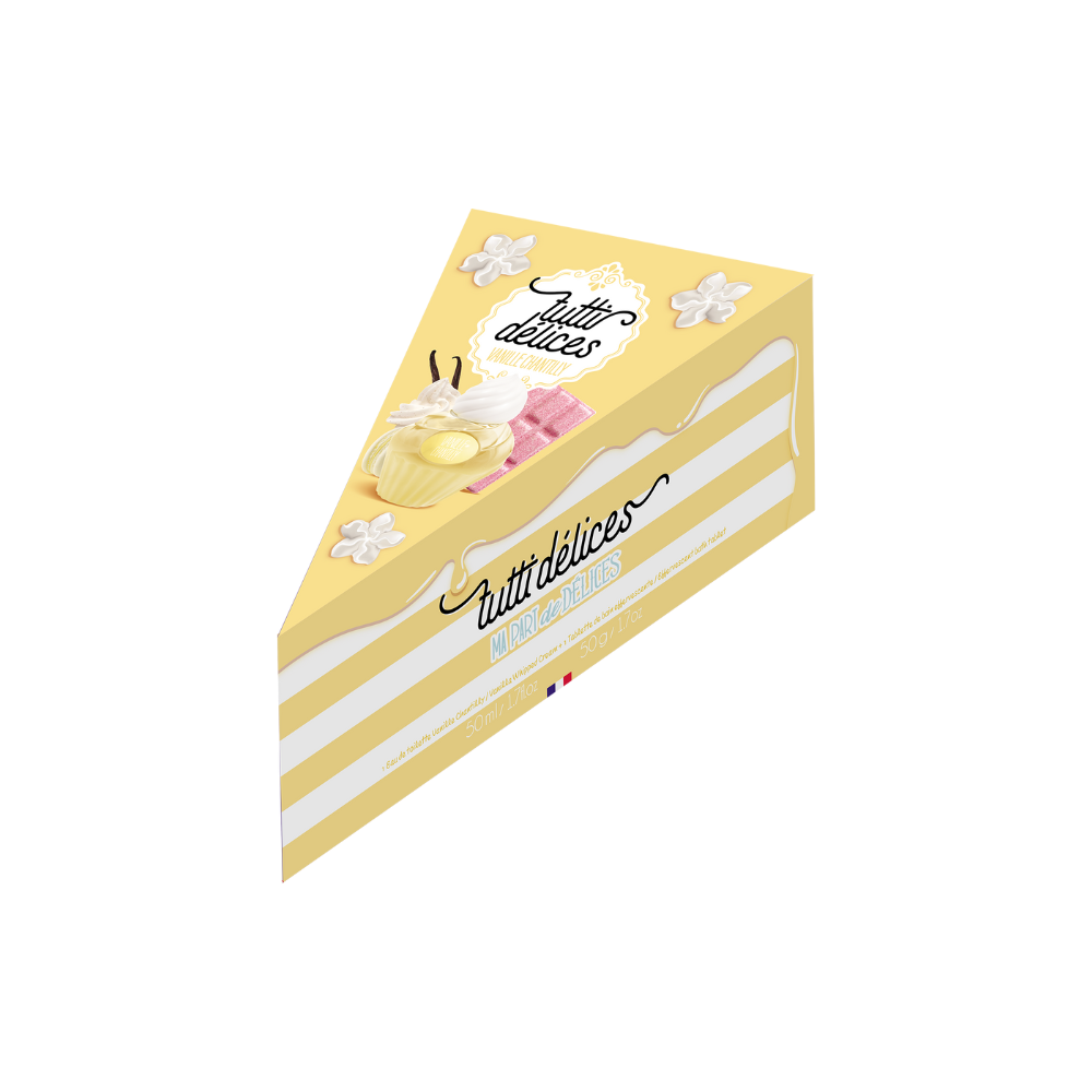 TUTTI DÉLICES VANILLE CHANTILLY PIECE OF CAKE GIFT SET
