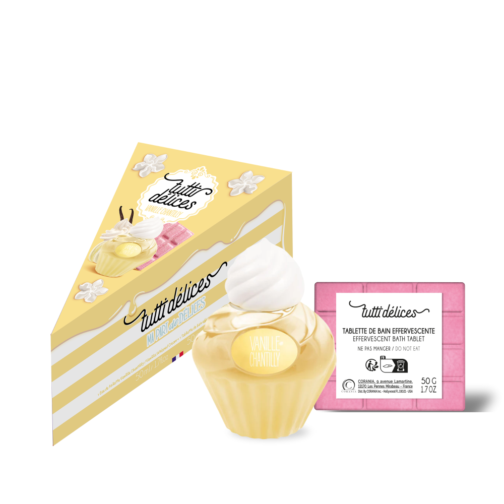 TUTTI DÉLICES VANILLE CHANTILLY PIECE OF CAKE GIFT SET